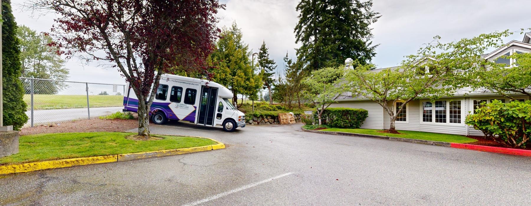 a bus parked on the side of a road